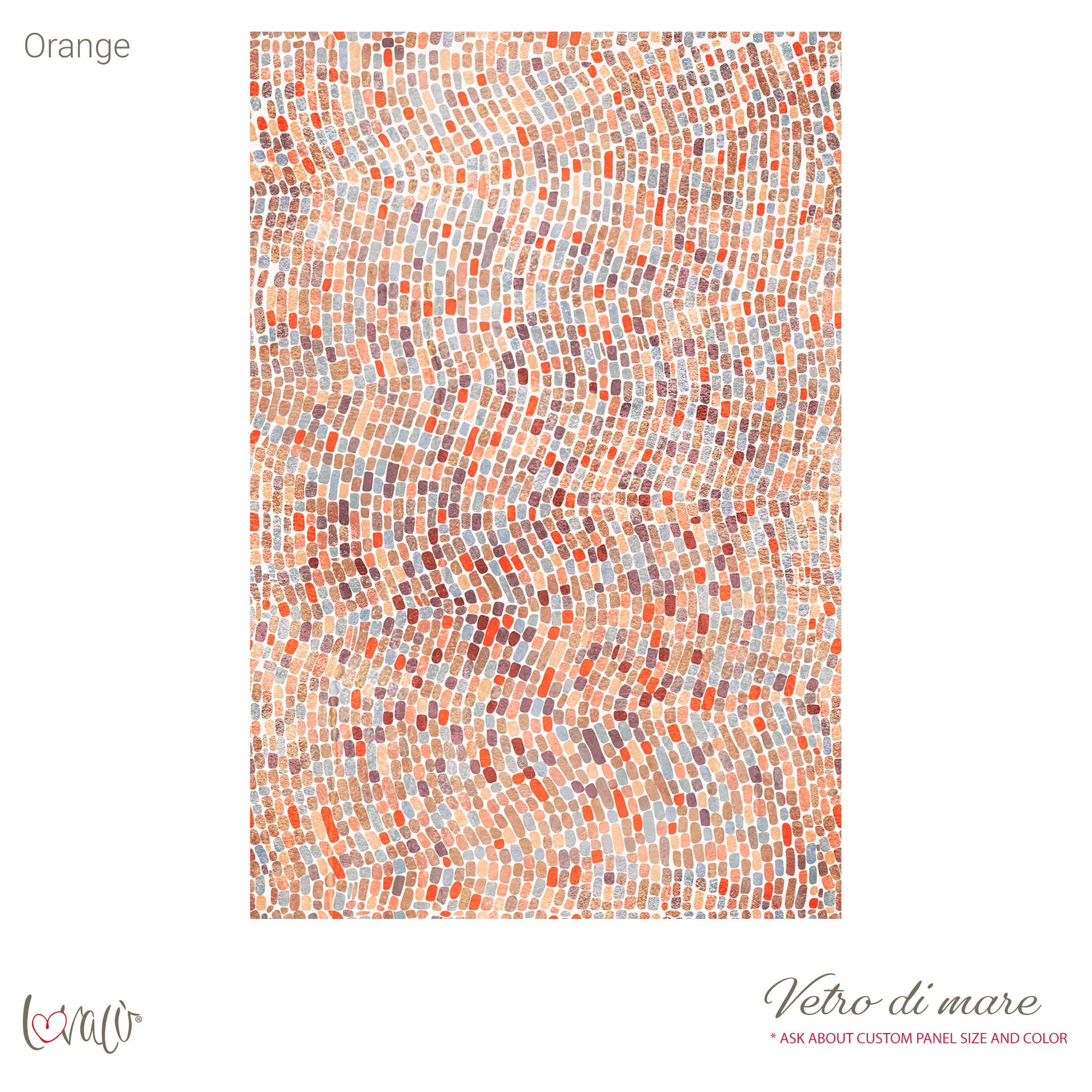 Carta da parati - Vetro di mare orange