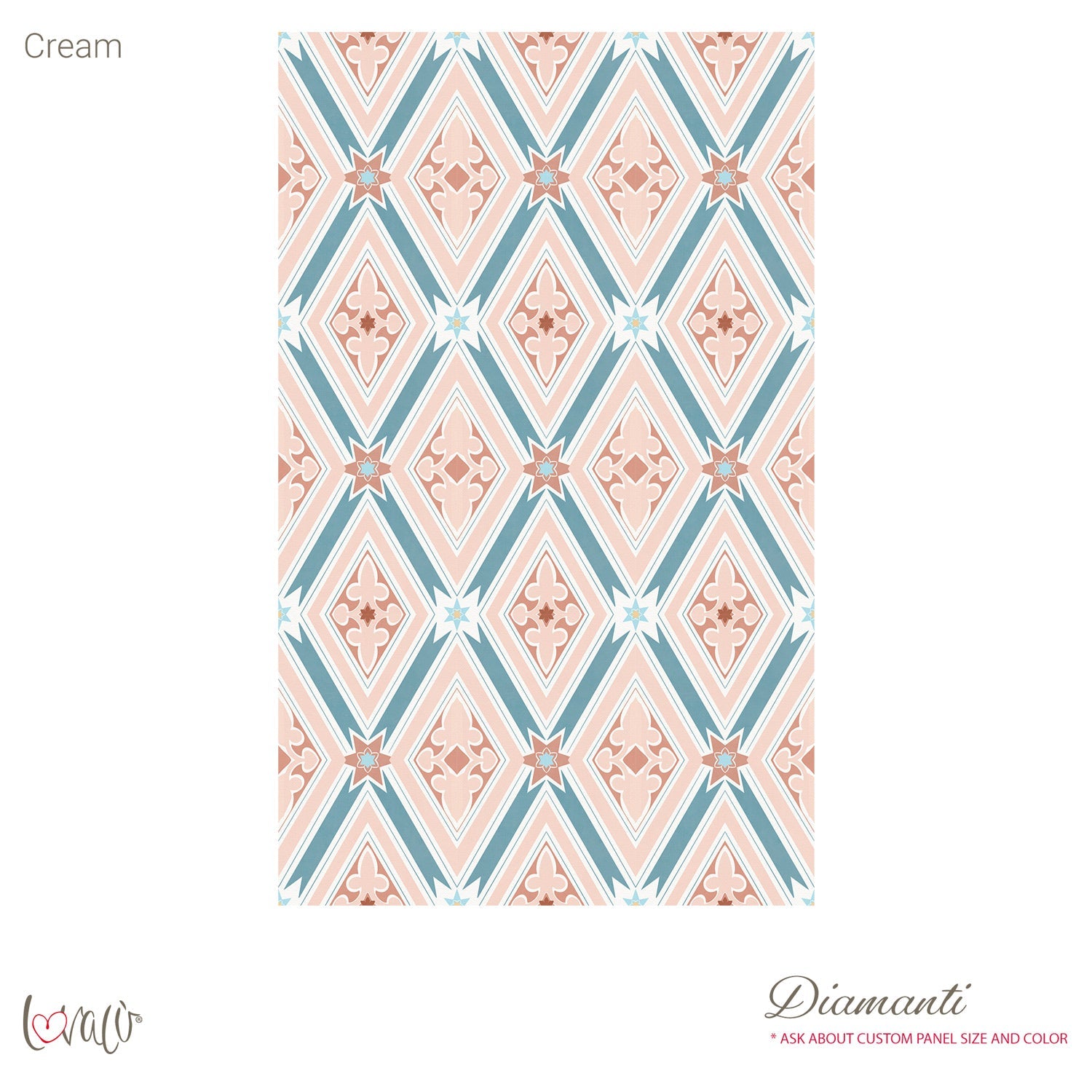 Carta da parati - Diamanti cream