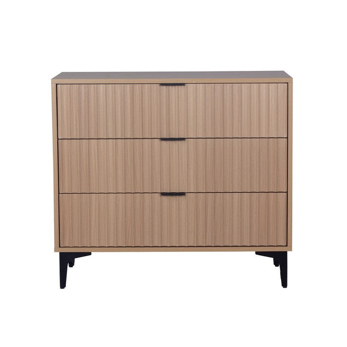 Cassettiera moderna con 3 cassetti in melamina legno - Lignum