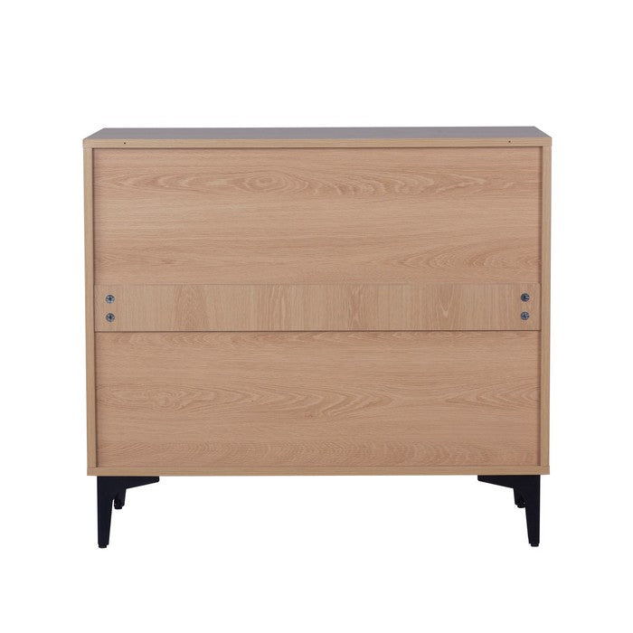 Cassettiera moderna con 3 cassetti in melamina legno - Lignum