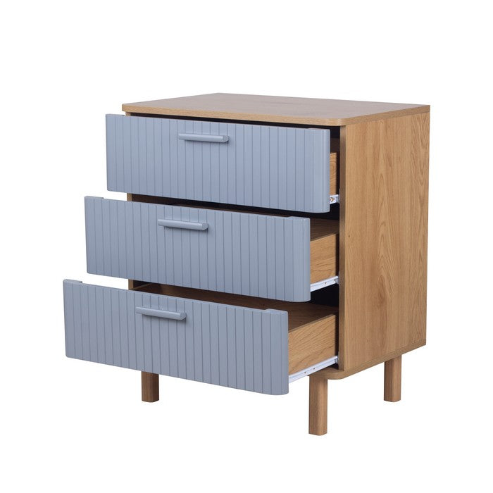 Cassettiera con 3 cassetti in melamina - Paint