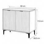 Mobile moderno con 2 ante in melamina legno - Lignum