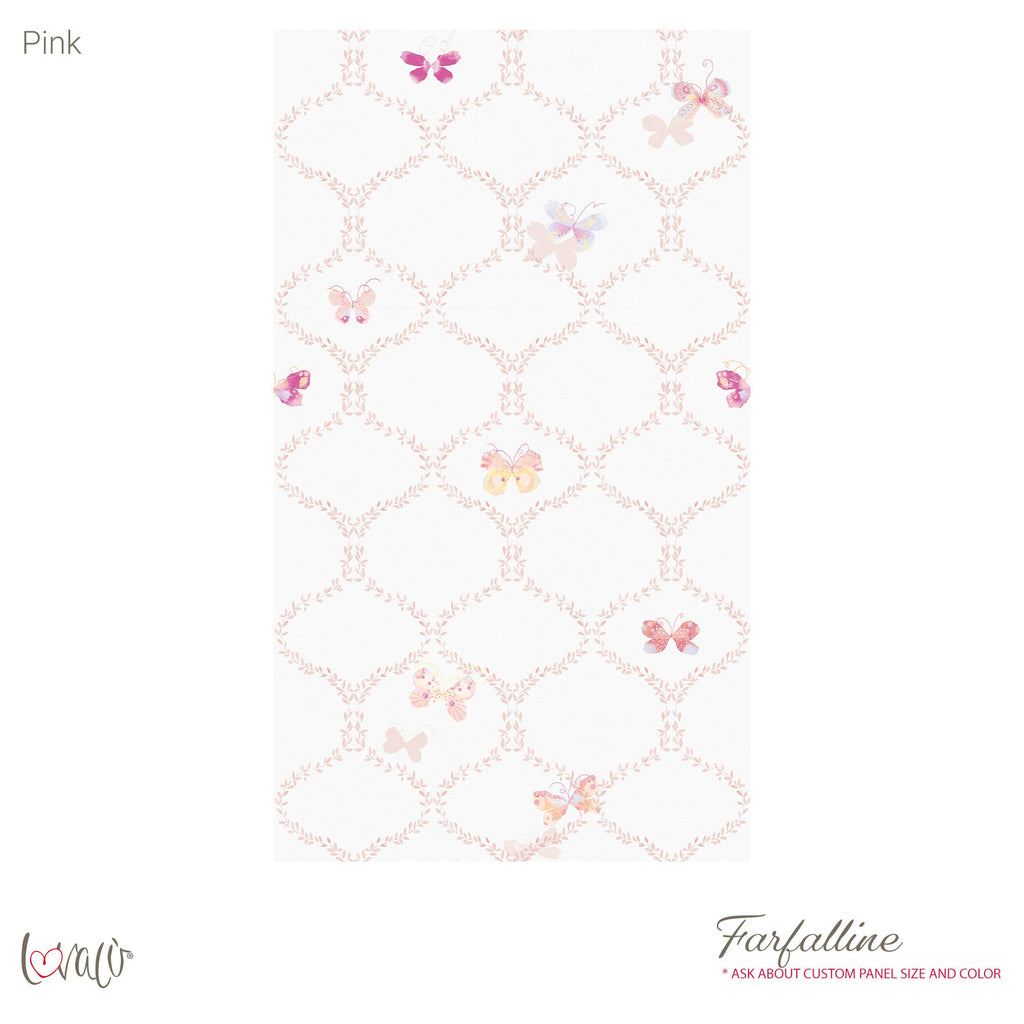 Carta da parati - Farfalline rosa