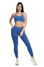 Top sportivo blu ardesia modello IMMO