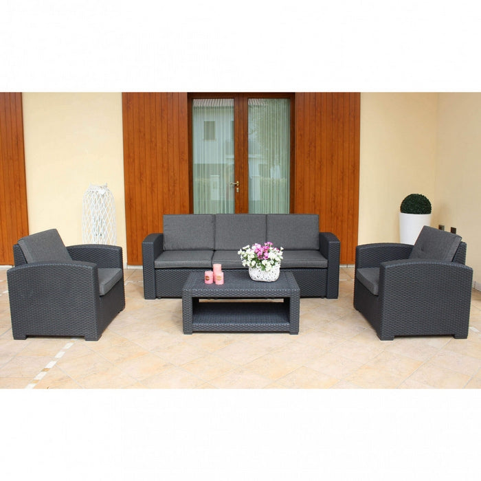 Salotto da giardino smontabile con cuscini - Mauritius