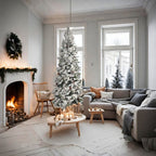 Albero di natale innevato con pigne - Chamonix Slim