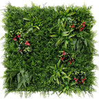 Parete con piante e fiori artificiali per giardino verticale 100x100 cm - Frame