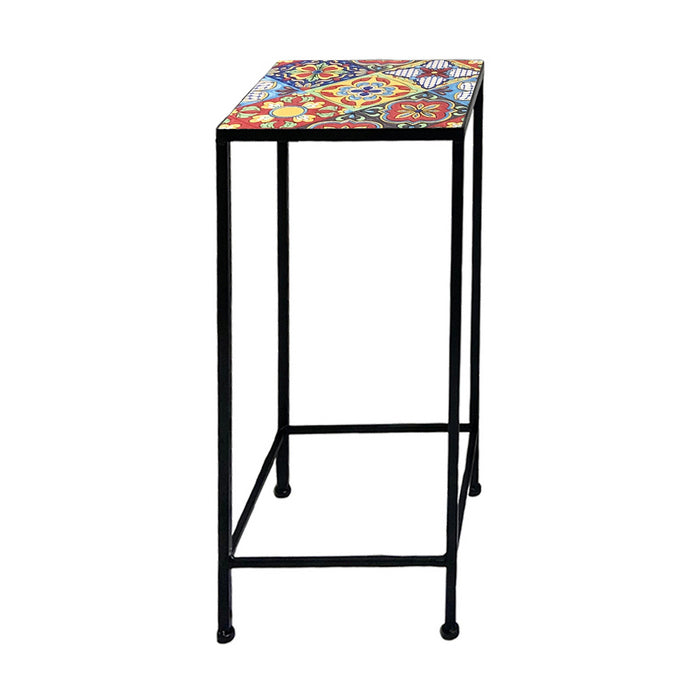 Supporto quadrato per piante con mosaico - Trapani