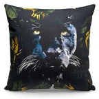 Cuscino in cotone con stampa tigre 45x45 cm