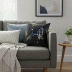 Cuscino in cotone con stampa tigre 45x45 cm