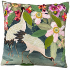 Cuscino in velluto con ricami in rilievo 45x45 cm - Volatili