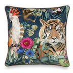 Cuscino in velluto con ricami in rilievo 45x45 cm - Tigre