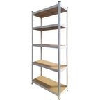 Scaffale in metallo colorato e legno 70x30x145h cm