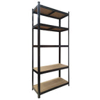 Scaffale in metallo colorato e legno 70x30x145h cm