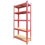 Scaffale in metallo colorato e legno 70x30x145h cm