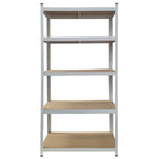 Scaffale in metallo colorato e legno 90x40x180h cm