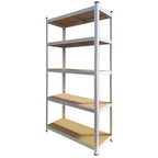 Scaffale in metallo colorato e legno 90x40x180h cm