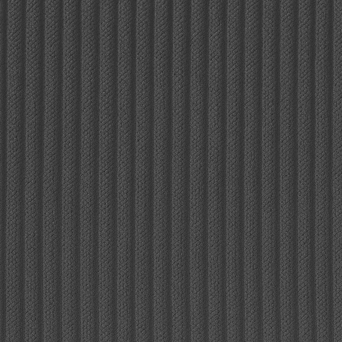 Sedia in velluto a coste con gambe in metallo nero - Irina