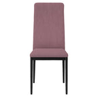 Sedia in velluto a coste con gambe in metallo nero - Irina