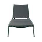 Lettino da giardino in alluminio con schienale reclinabile in 5 posizioni e ruote - Serenity