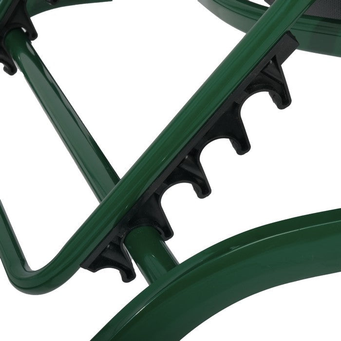 Lettino da giardino in alluminio con schienale reclinabile in 5 posizioni e ruote - Serenity