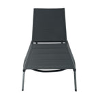 Lettino da giardino in alluminio con schienale reclinabile in 5 posizioni e ruote - Serenity