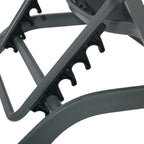 Lettino da giardino in alluminio con schienale reclinabile in 5 posizioni e ruote - Serenity