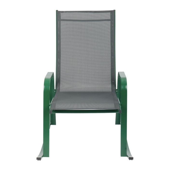 Poltrona a dondolo da giardino in metallo - Serenity