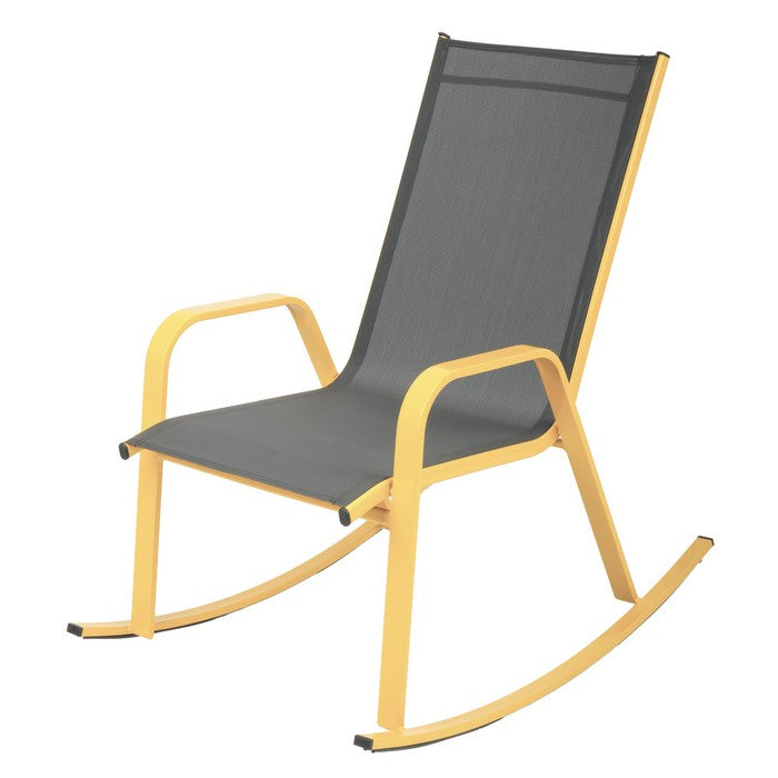 Poltrona a dondolo da giardino in metallo - Serenity