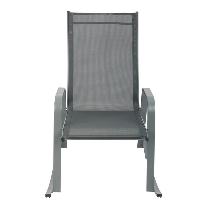 Poltrona a dondolo da giardino in metallo - Serenity