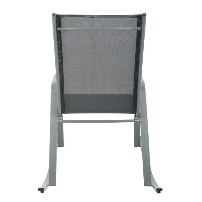 Poltrona a dondolo da giardino in metallo - Serenity