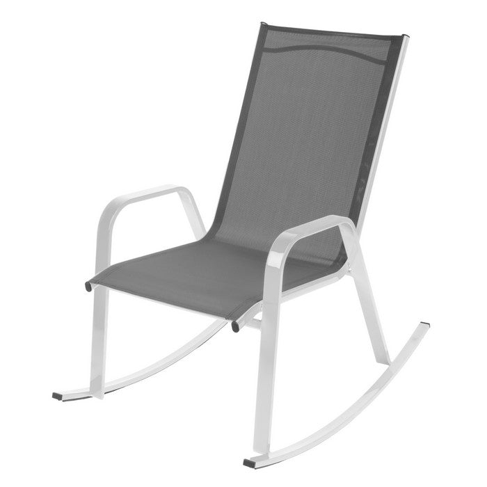 Poltrona a dondolo da giardino in metallo - Serenity