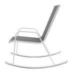 Poltrona a dondolo da giardino in metallo - Serenity