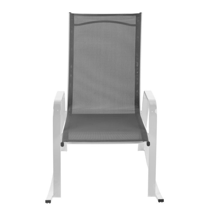 Poltrona a dondolo da giardino in metallo - Serenity