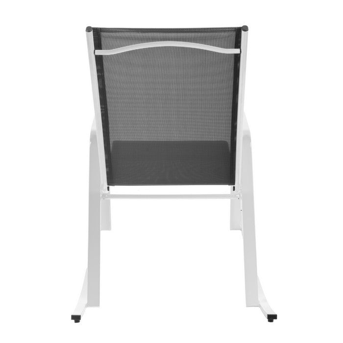 Poltrona a dondolo da giardino in metallo - Serenity