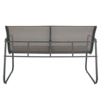 Salotto da giardino in metallo con divano, poltrone e tavolino - Eden