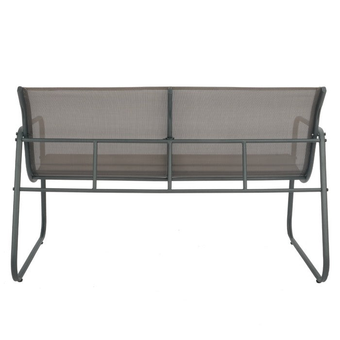 Salotto da giardino in metallo con divano, poltrone e tavolino - Eden