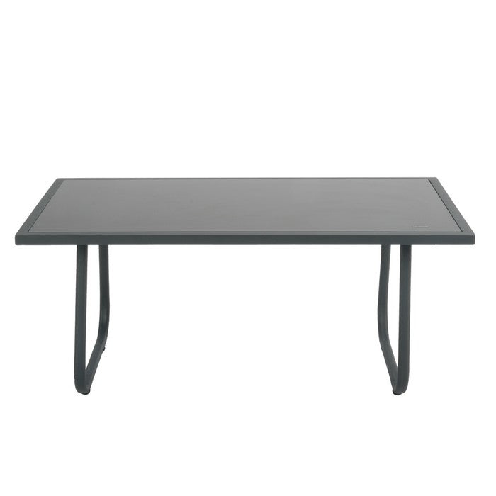 Salotto da giardino in metallo con divano, poltrone e tavolino - Eden