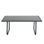 Salotto da giardino in metallo con divano, poltrone e tavolino - Eden