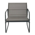 Salotto da giardino in metallo con divano, poltrone e tavolino - Eden