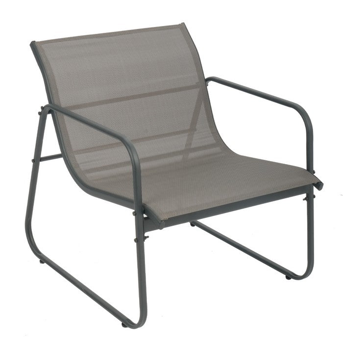 Salotto da giardino in metallo con divano, poltrone e tavolino - Eden