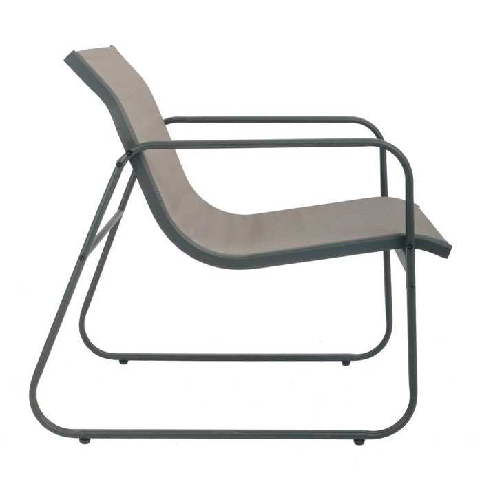 Salotto da giardino in metallo con divano, poltrone e tavolino - Eden