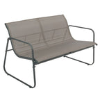 Salotto da giardino in metallo con divano, poltrone e tavolino - Eden