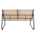 Salotto da giardino in metallo con divano, poltrone e tavolino - Eden