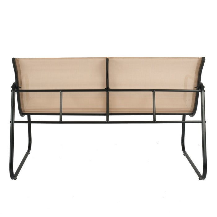 Salotto da giardino in metallo con divano, poltrone e tavolino - Eden