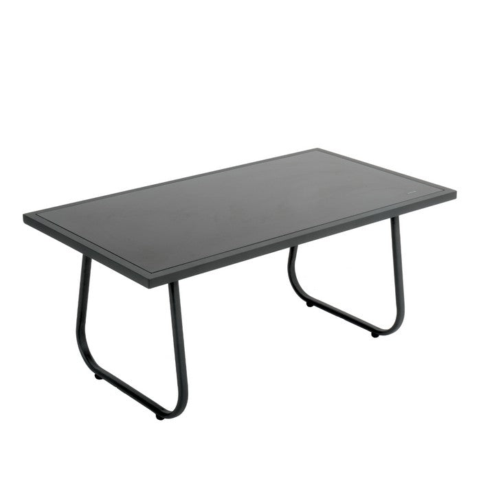 Salotto da giardino in metallo con divano, poltrone e tavolino - Eden