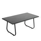 Salotto da giardino in metallo con divano, poltrone e tavolino - Eden