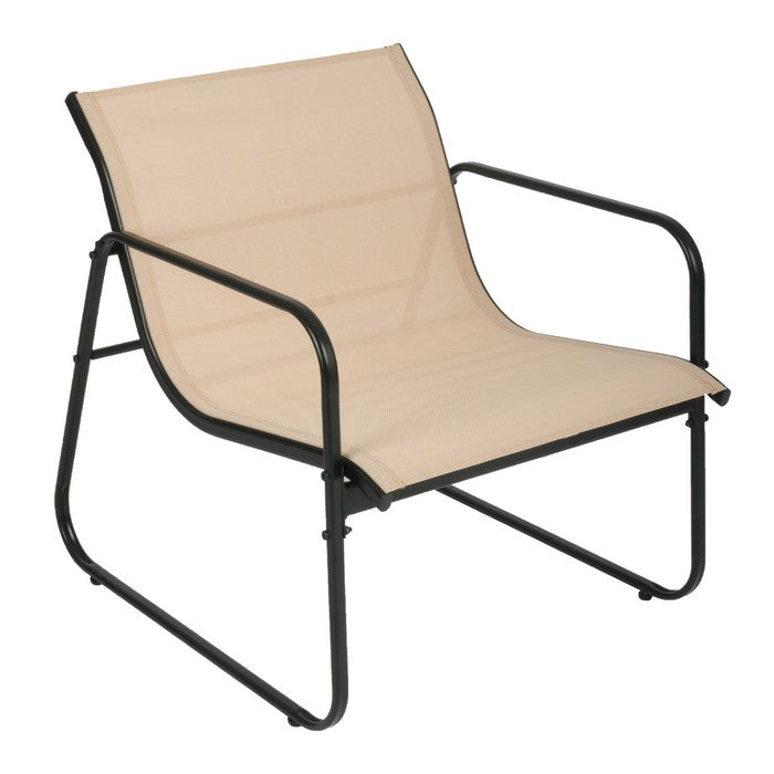 Salotto da giardino in metallo con divano, poltrone e tavolino - Eden