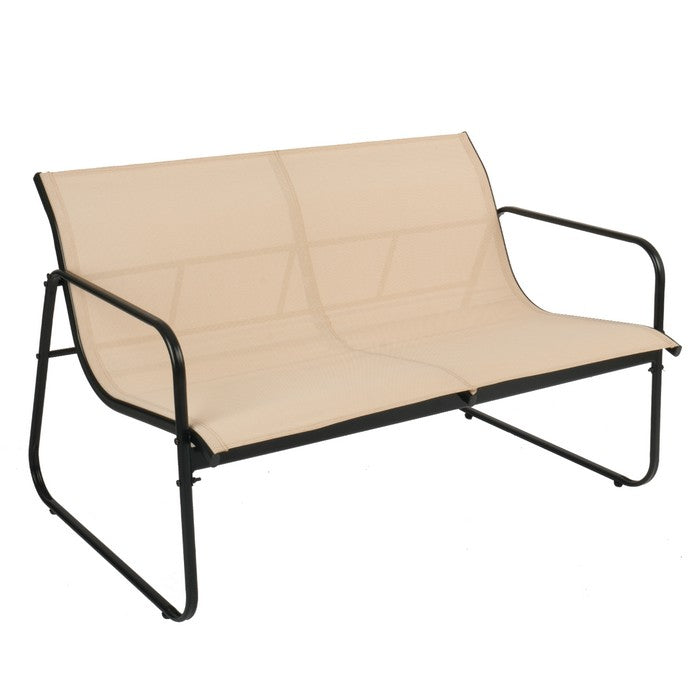 Salotto da giardino in metallo con divano, poltrone e tavolino - Eden