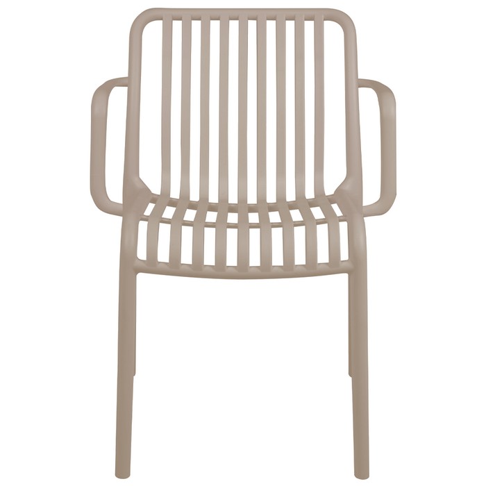 Poltrona da giardino con doghe impilabile in polipropilene anti-uv - Gardenia